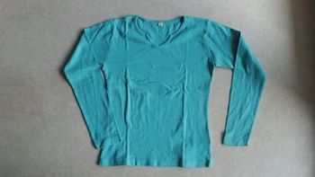 Maillot bleu manches longues