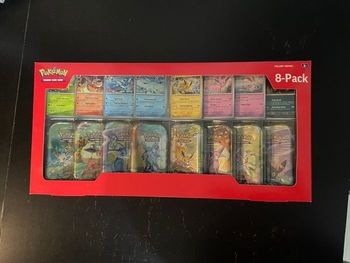 Coffret Costco Mini Tin EV8.5 Prismatic Evolutions - version Anglaise 🇬🇧