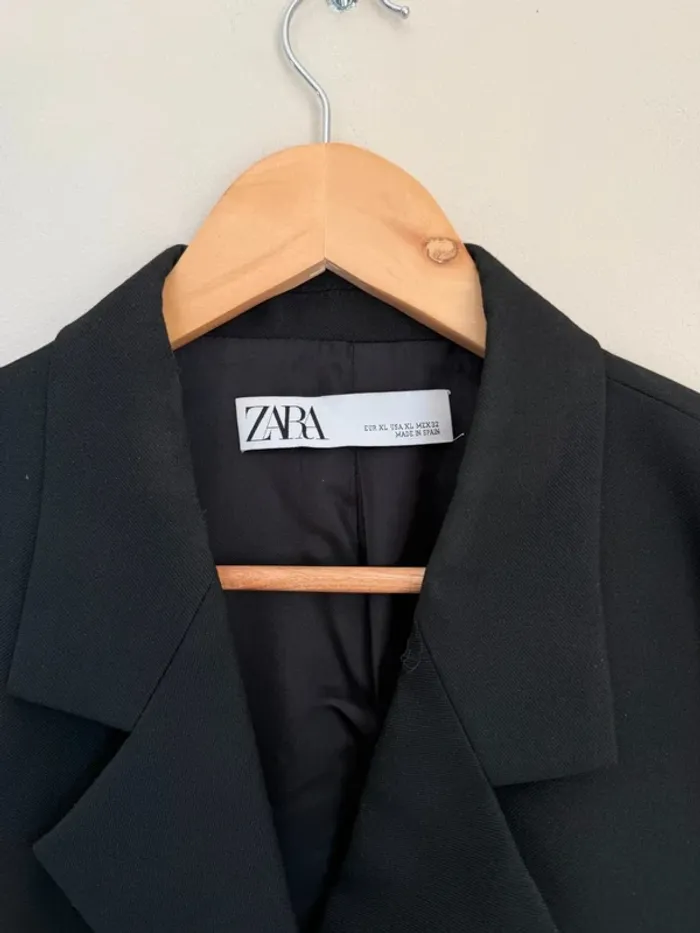 Blazer Zara noir oversize - photo numéro 3