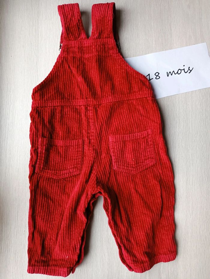 Salopette rouge 18 mois - photo numéro 2