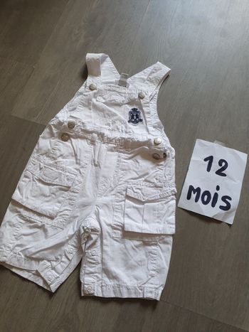 Salopette short 12mois garçon