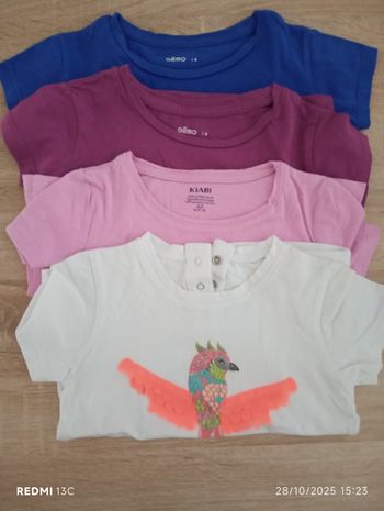 Lot de 4 t-shirts à manches courtes