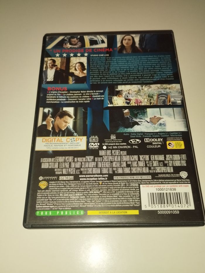 DVD Inception - photo numéro 2