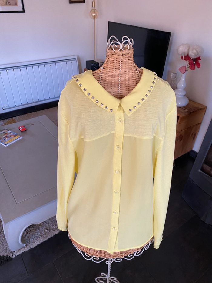 Chemise Laura Jo jaune taille S - photo numéro 2