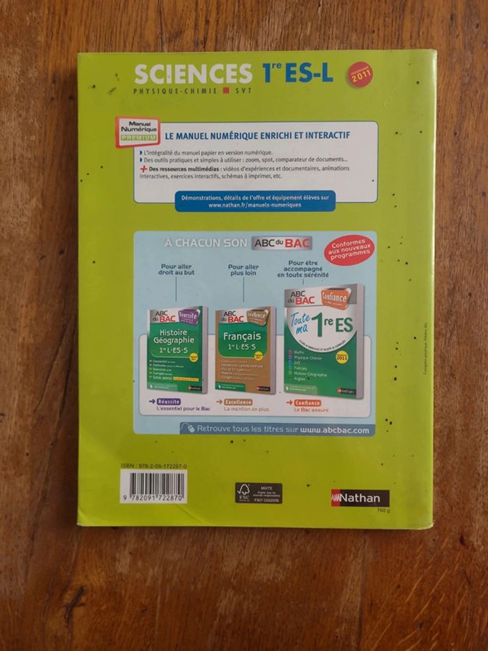 Physique Chimie SVT 1re - photo numéro 2