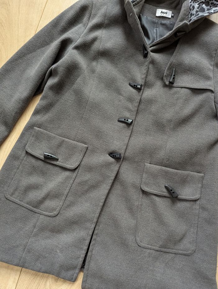 Manteau gris à capuche – Aryck – Taille 48 - photo numéro 3