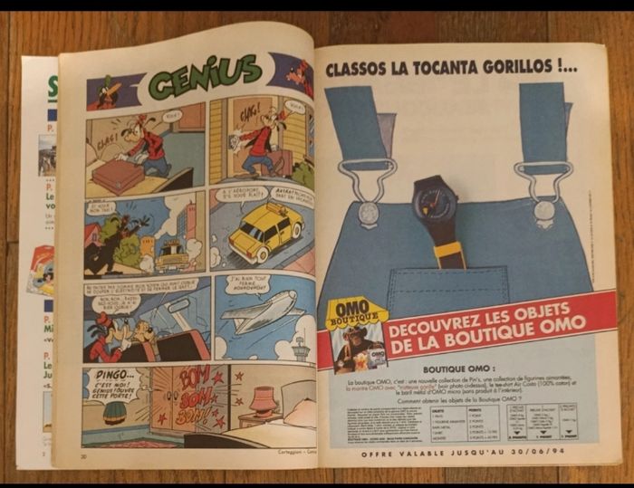 Lot Bamboula journal de mickey avec valise de l'été N°2142H 1993 + fiches vintage - photo numéro 7