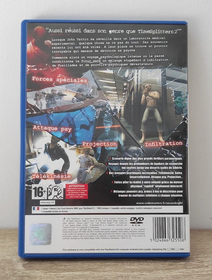 Jeu second sight ps2 - photo numéro 3