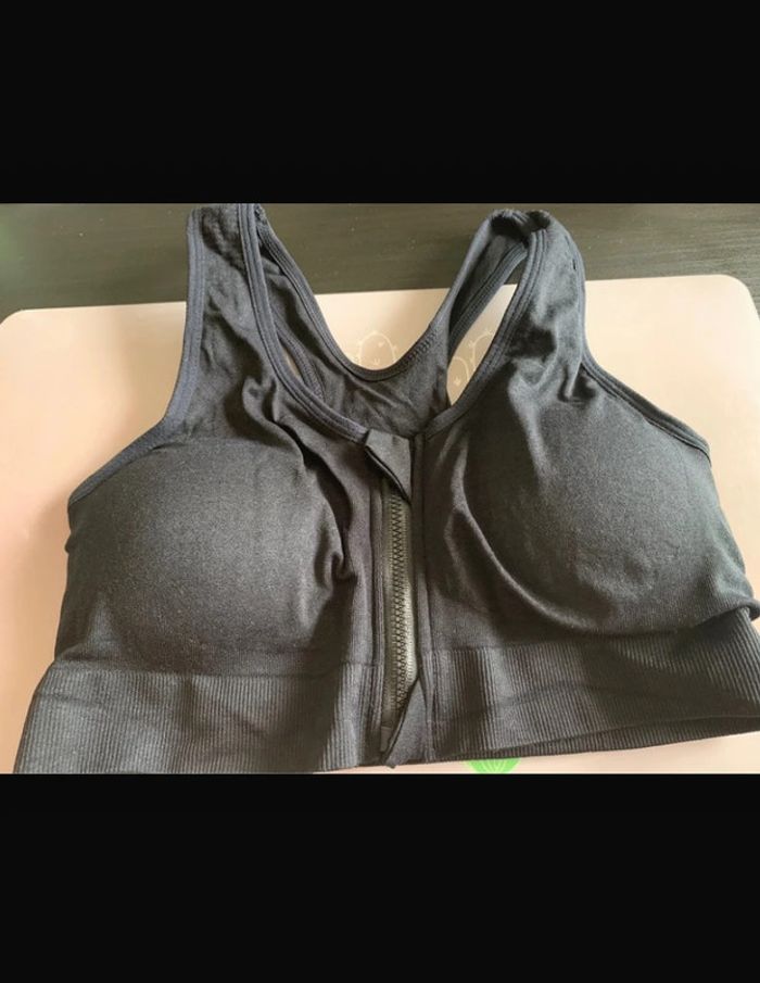 Soutien-Gorge de Sport Zip Devant