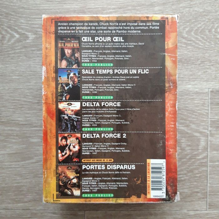 Coffret 5 DVD Collection Chuck Norris - photo numéro 2