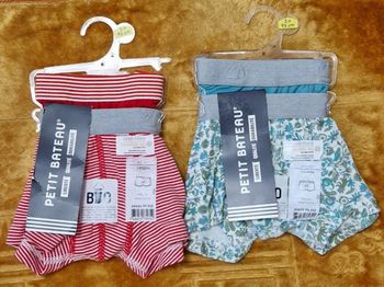 Lot de 4 boxers garçon Taille 3 ans petit bateau