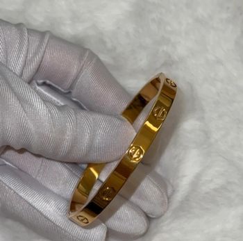 Bracelet jonc acier inoxydable  18cm