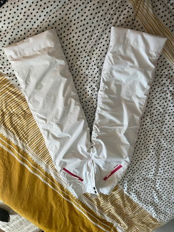 Pantalon de ski banc et rose wedze 14 ans