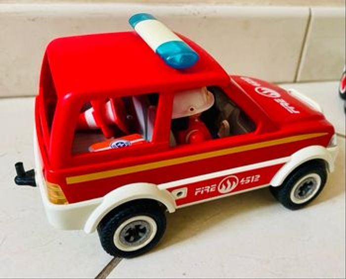 Playmobil - pompiers - voiture, remorque et bateau - photo numéro 4
