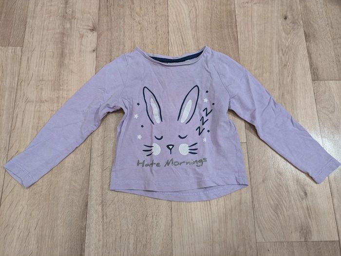 Pyjama 2 pièces Marine et Violet 2ans 92cm - photo numéro 5