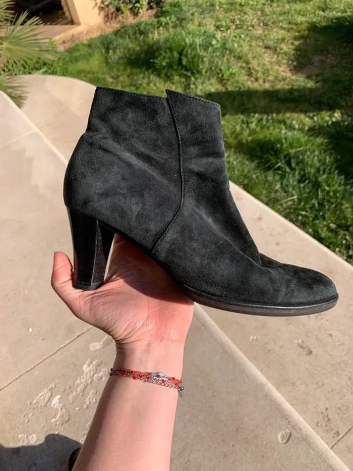Bottines noires taille 37 Gabor en cuir véritable
