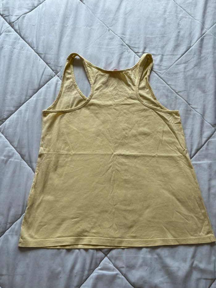 Top / débardeur tissaia jaune pale motif palmier taille M/38 été Summer - photo numéro 7