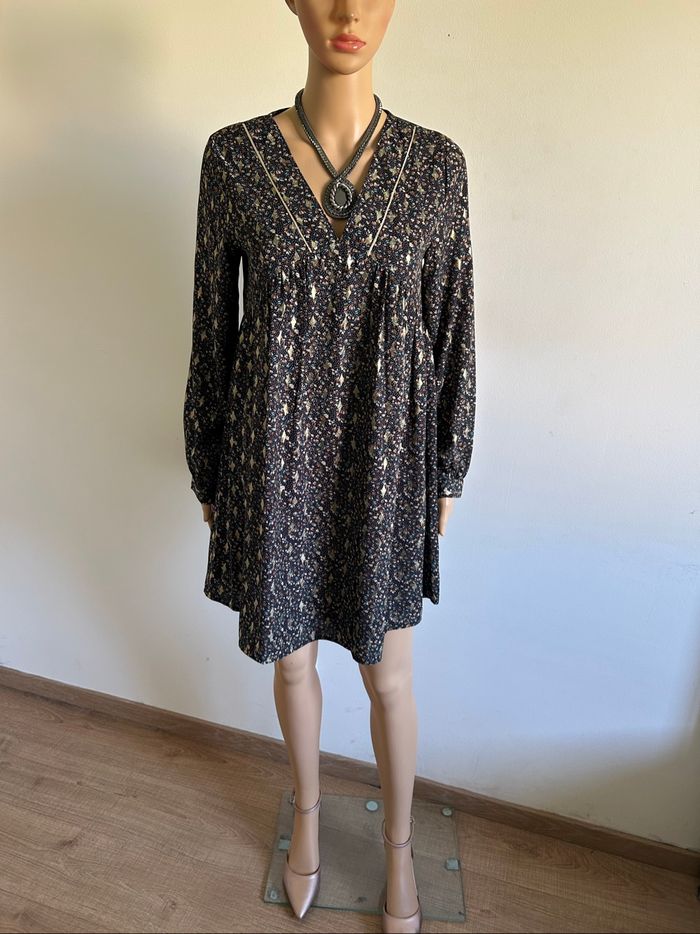 Robe imprimée à manches longues Incy taille S jamais portée - photo numéro 3