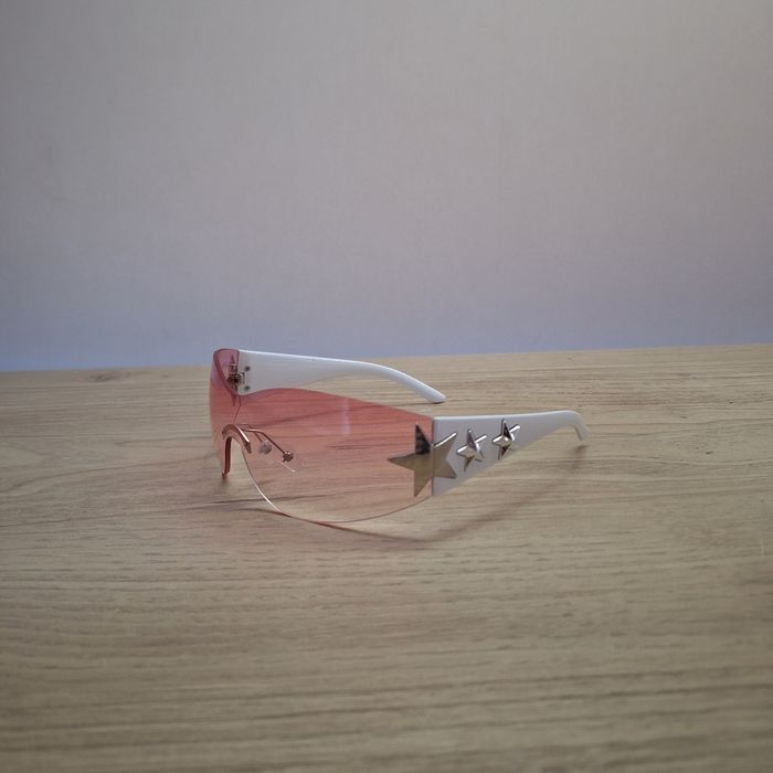 Lunettes de Soleil Etoile Rose - Y2K Vintage 90s-2000s - Unisexe Sunglasses - Verres Teintés