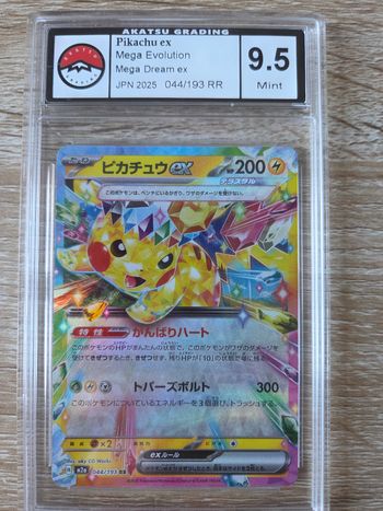 Carte Gradée Pikachu Ex Japonaise