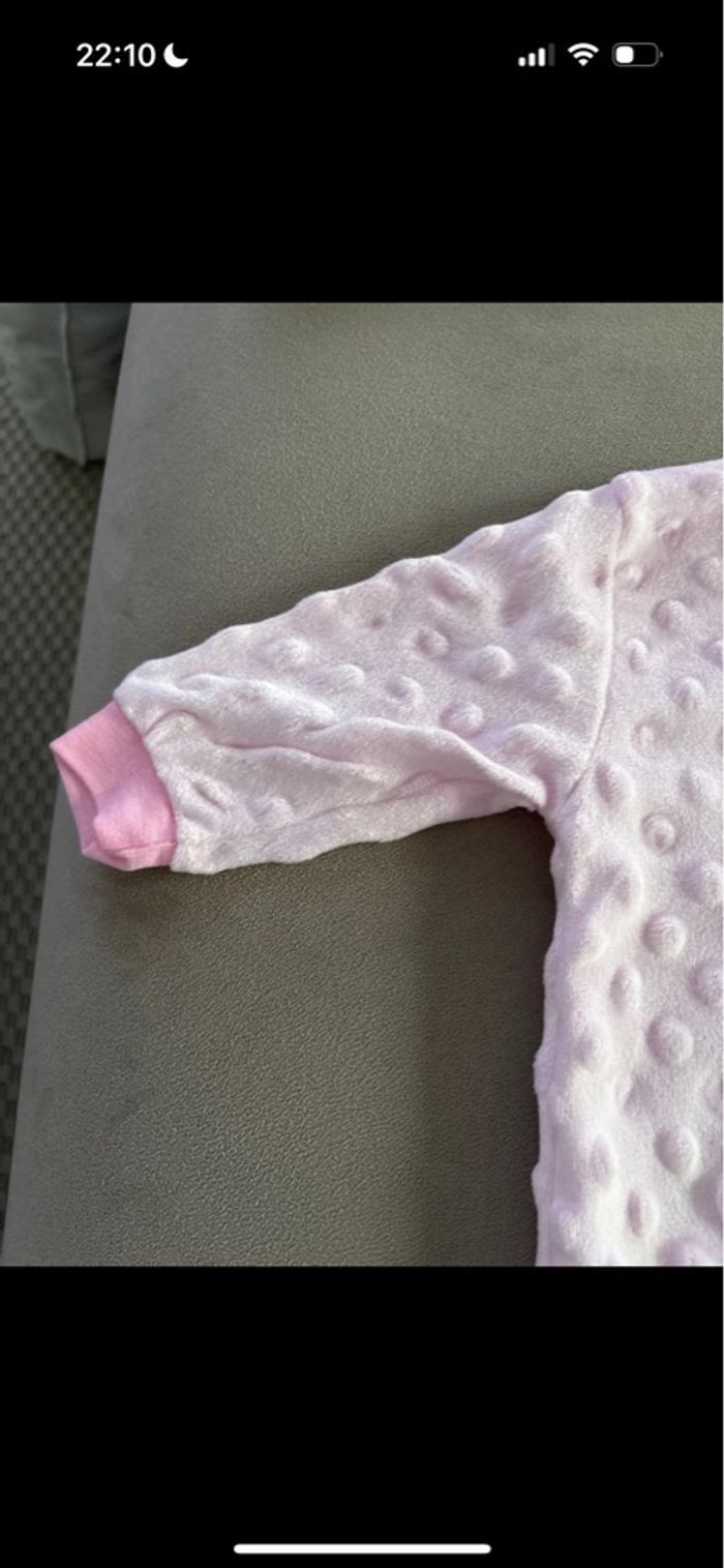 Pyjama Grenouillère Rose - Taille 0 naissance - photo numéro 4