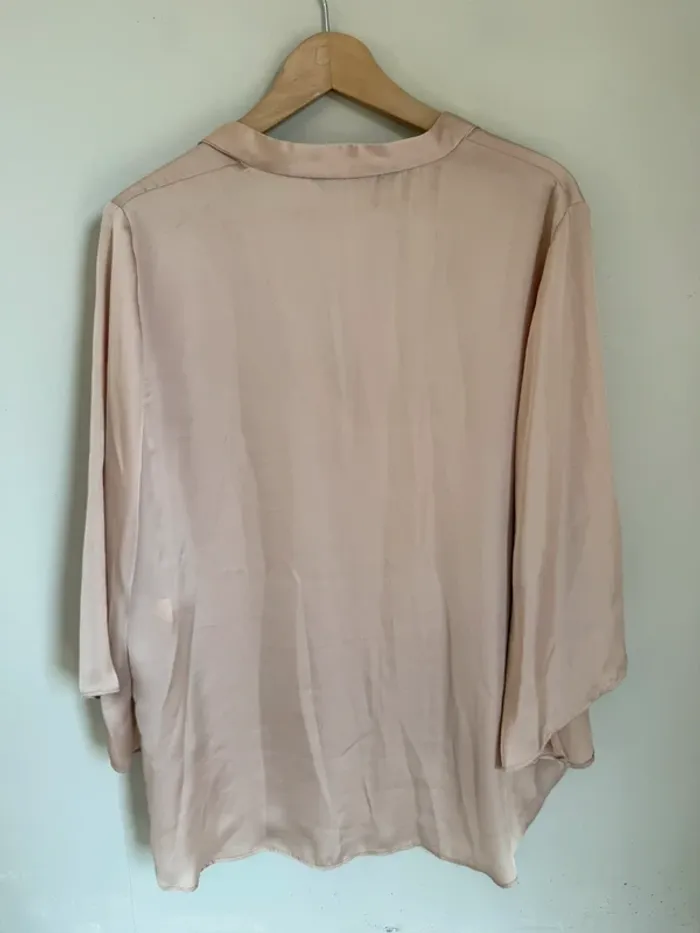Blouse satinée rose Zara - photo numéro 2