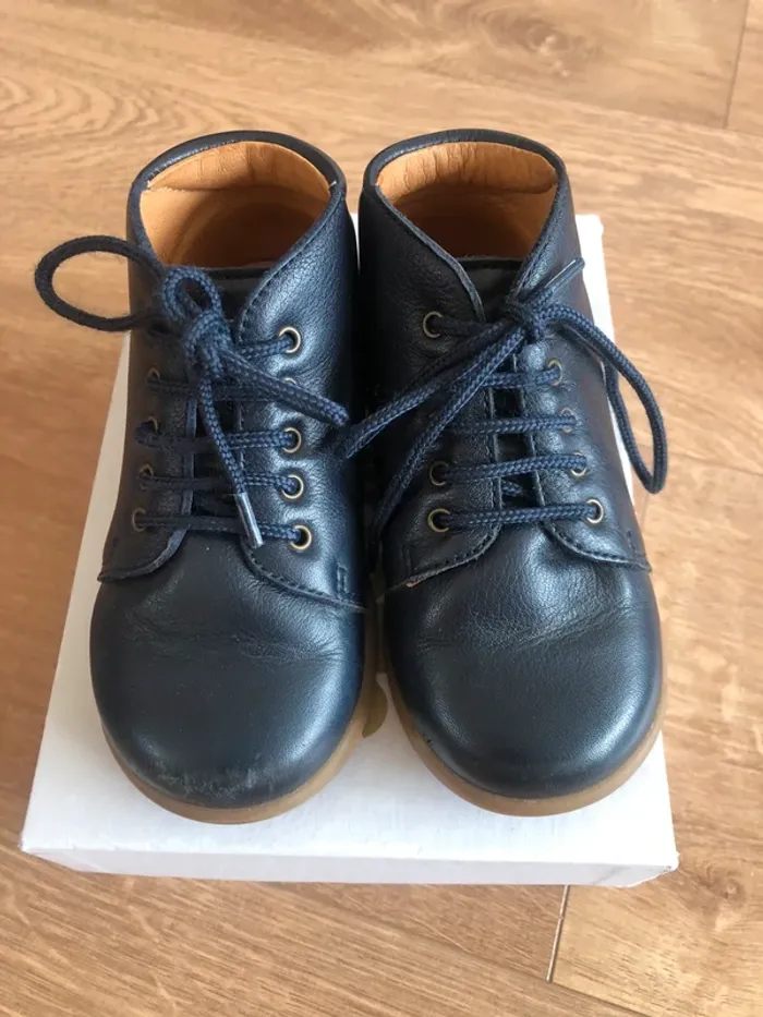 Chaussures bébé Babybotte bleu marine 23 - photo numéro 2