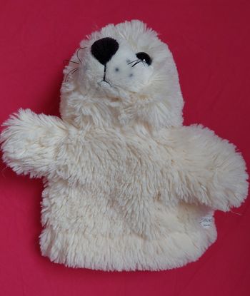 Peluche marionnette phoque