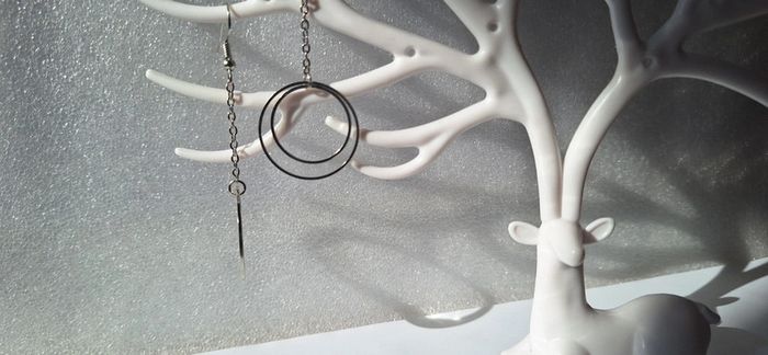 Boucles d'oreilles pendantes fait main - photo numéro 7