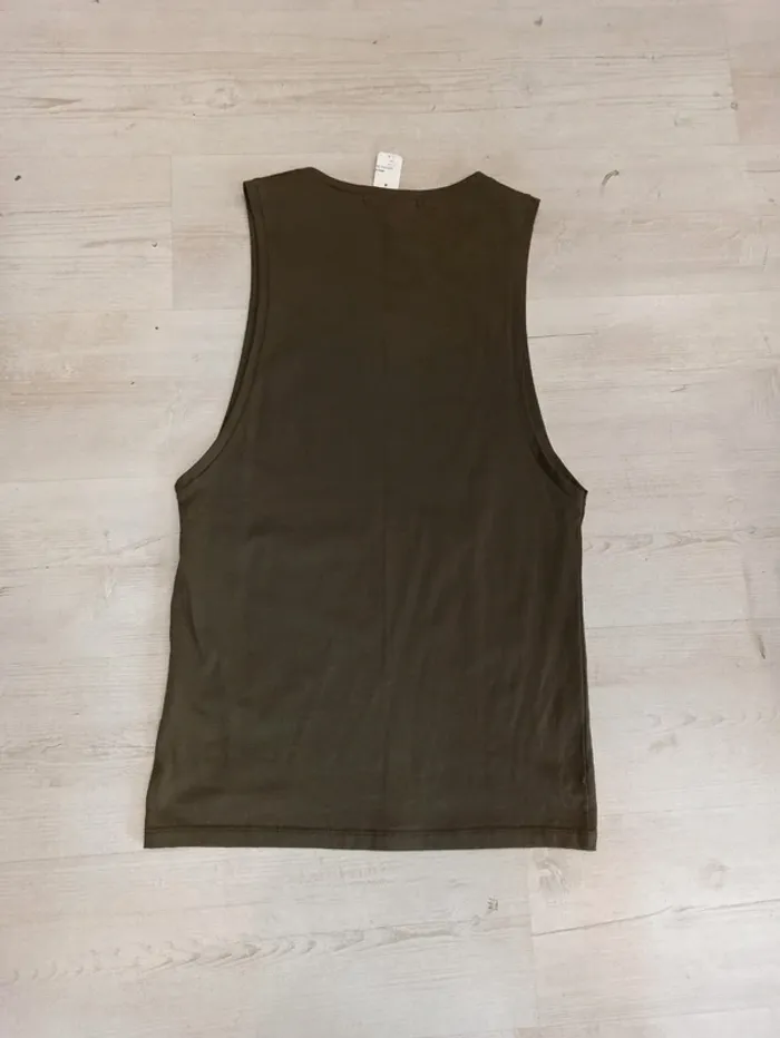 Débardeur homme kaki uni S - photo numéro 2