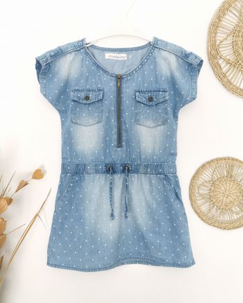 Robe d'été jean légère à pois In Extenso 5 Ans