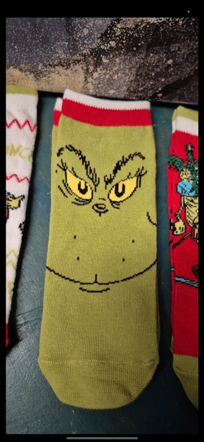 Paire de chaussettes the grinch - photo numéro 2