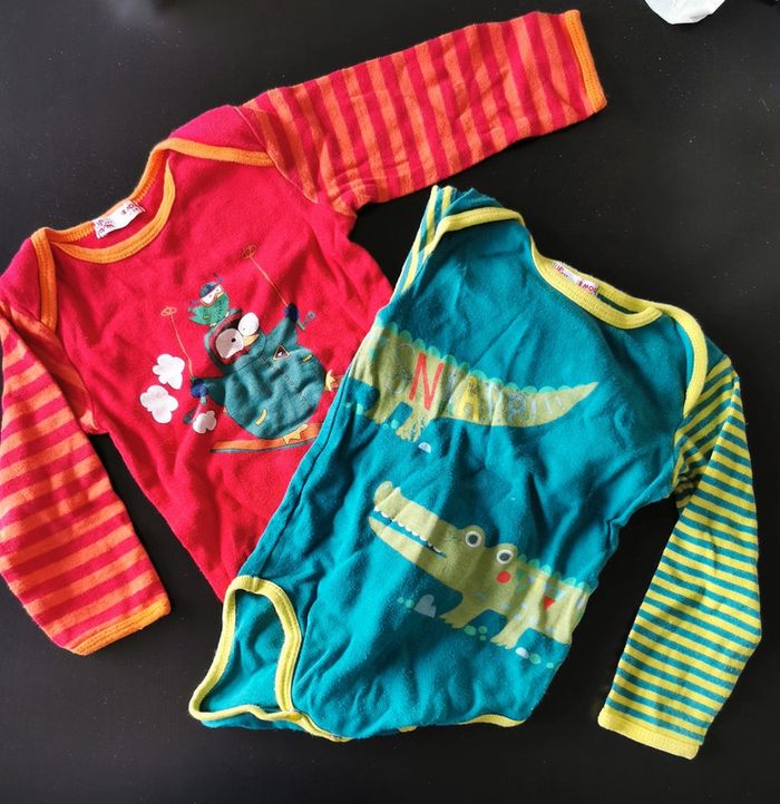 Lot de 2 bodies manches longues