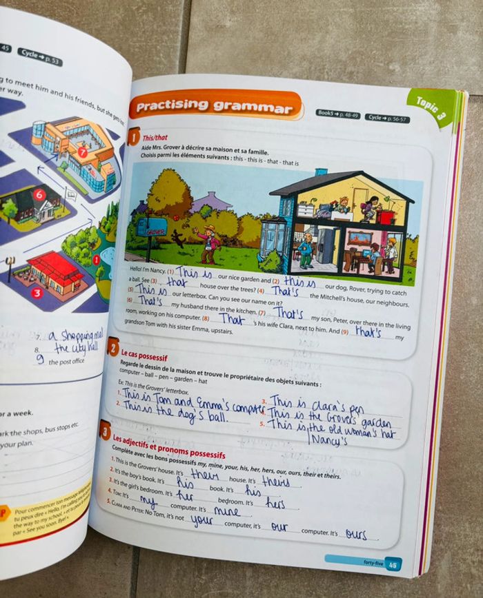 Manuel d’anglais et workbook New Hi There 5e - photo numéro 5