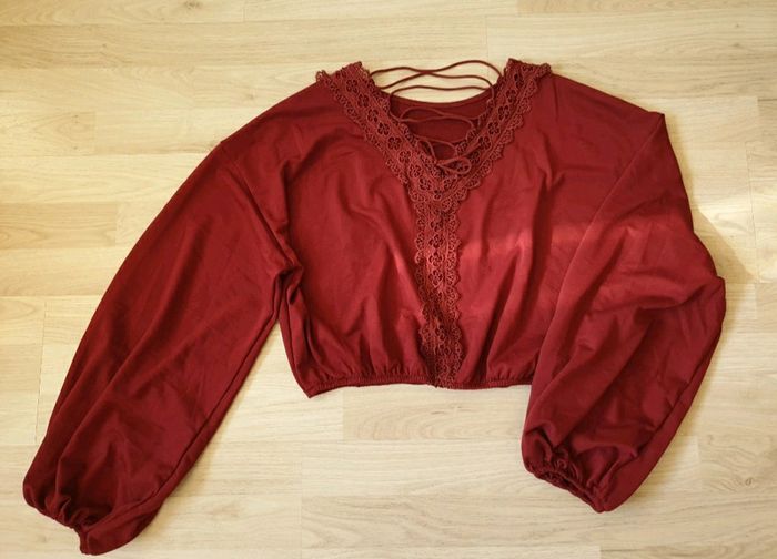 Sweat-shirt a lacet Shein - photo numéro 2