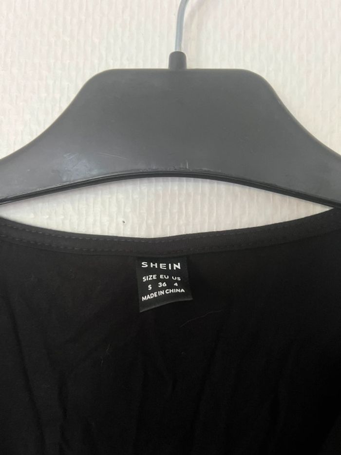 Blouse noire manches transparentes - photo numéro 4