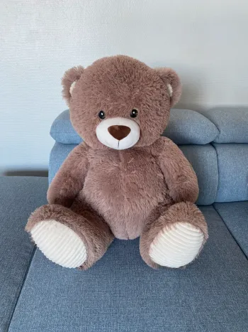 Grande peluche ours brun 62 cm
