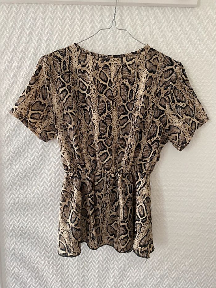 Blouse manche courte imprimé - photo numéro 2