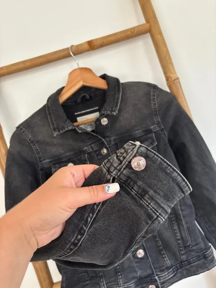 Veste en jean noir Only taille XS - photo numéro 7