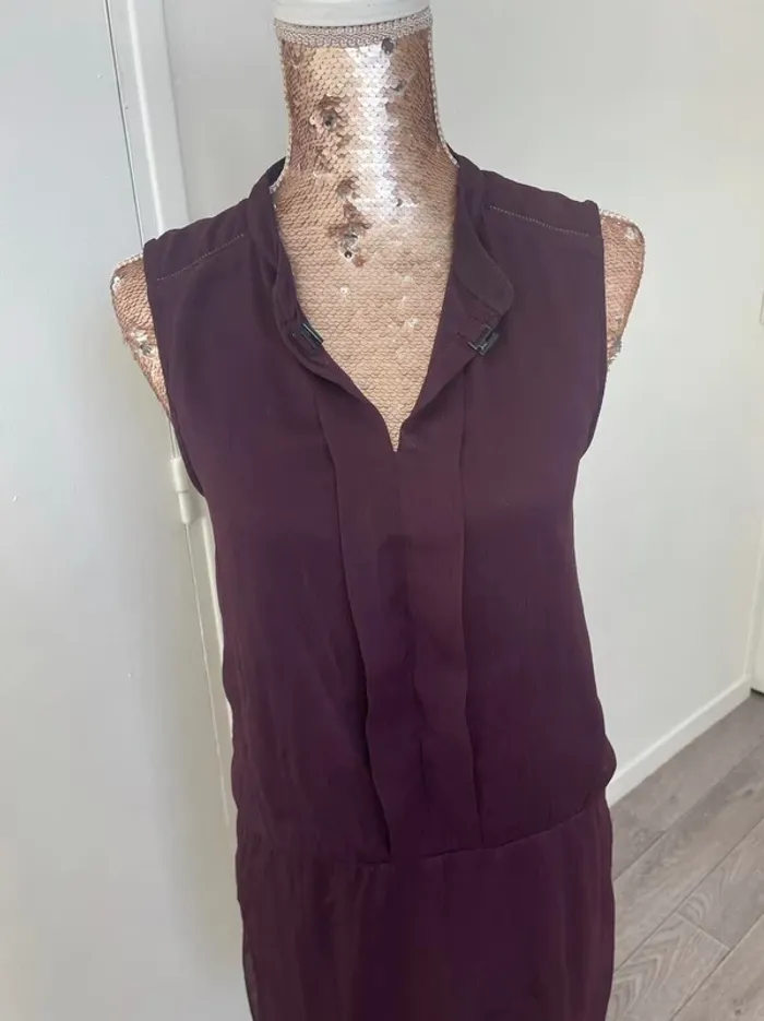 Robe prune Bonobo taille S Voilage - photo numéro 2