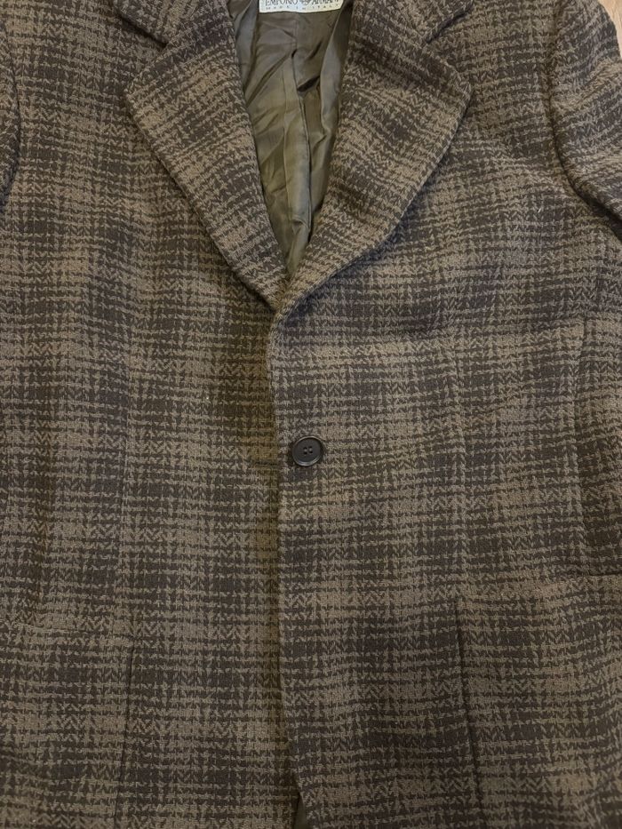 Blazer Emporio Armani à carreaux – veste tailleur chic vintage - photo numéro 4