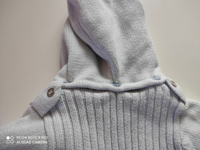 Gilet bleu ciel 1 mois - photo numéro 3