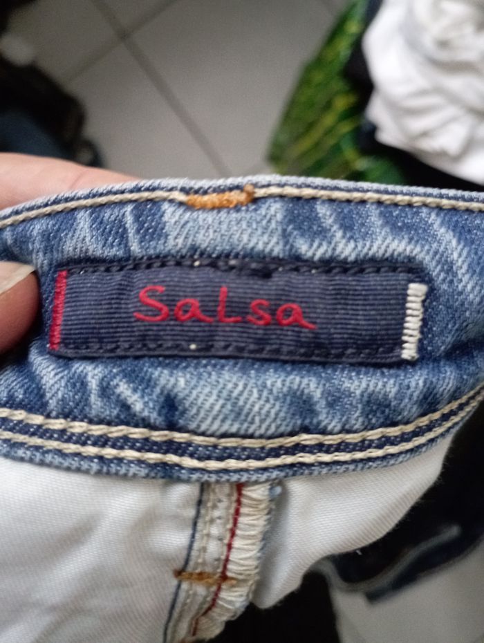 Jean salsa taille 38 couleur bleu - photo numéro 10