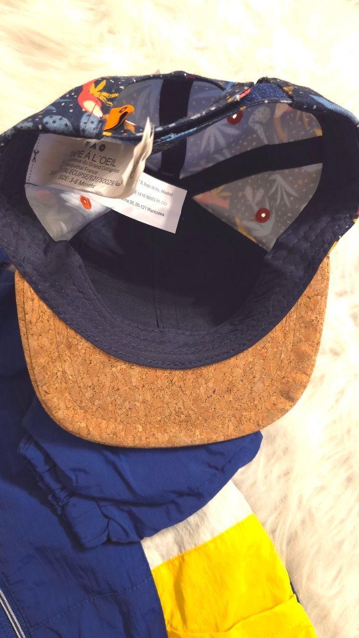 NEUFS (non portés) 🏷🏷🥰😍💙superbe coupe vent et casquette 6mois garçon 😍🤩💙 - photo numéro 7