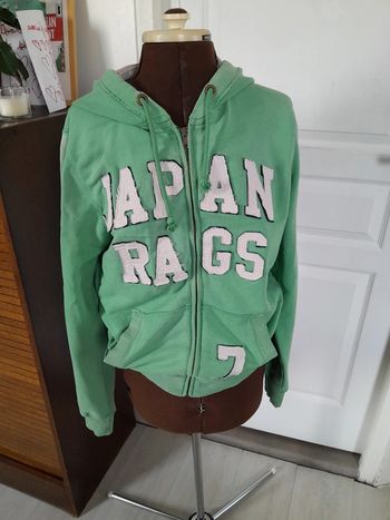Veste capuche vintage japan rags