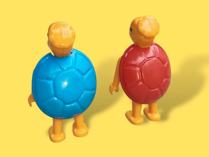 Figurine vintage 80's du set 'la tortue Trottie' de CRC AD - photo numéro 2