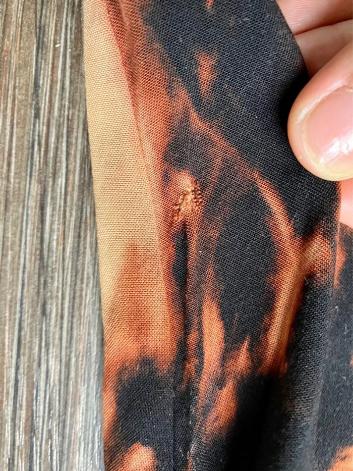 Upcycling - pantalon maternité léger psychédélique tie and dye - photo numéro 7