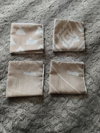 Lot de 4 housses de coussin 40x40cm