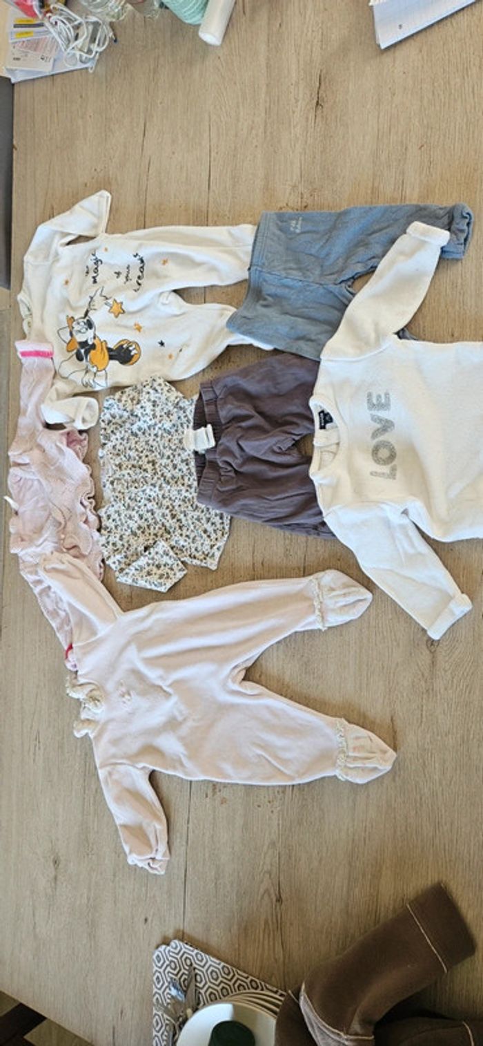 Lot de 10 vêtements d hiver, fille, taille 6 mois - photo numéro 3