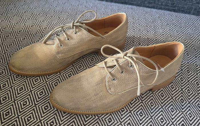 Derby Eram - Beige paillettes chic Taille 37 - photo numéro 2